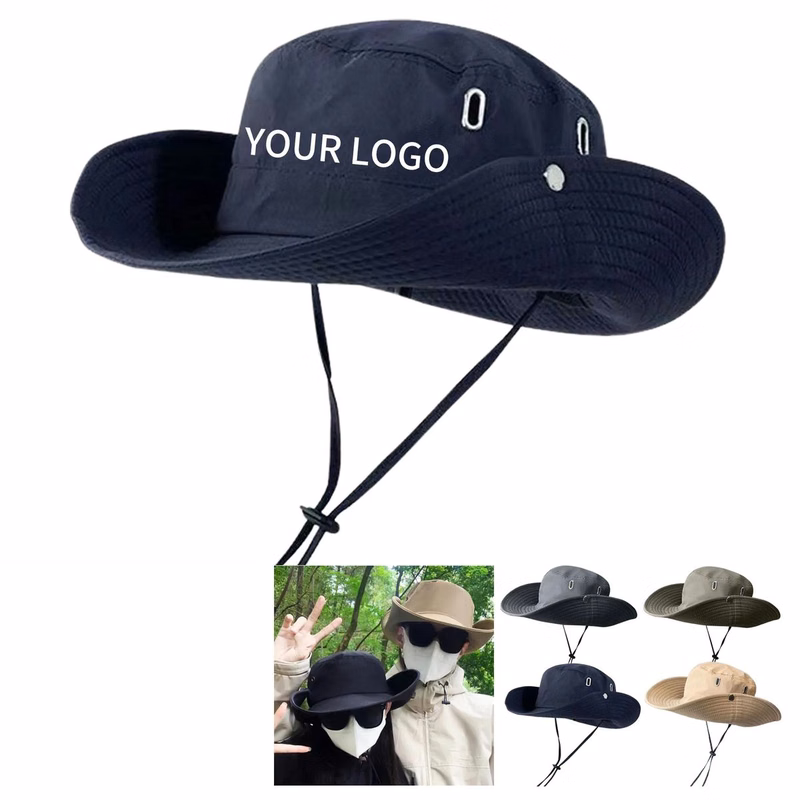 Breathable Polyester Boonie Hat With Side Snaps