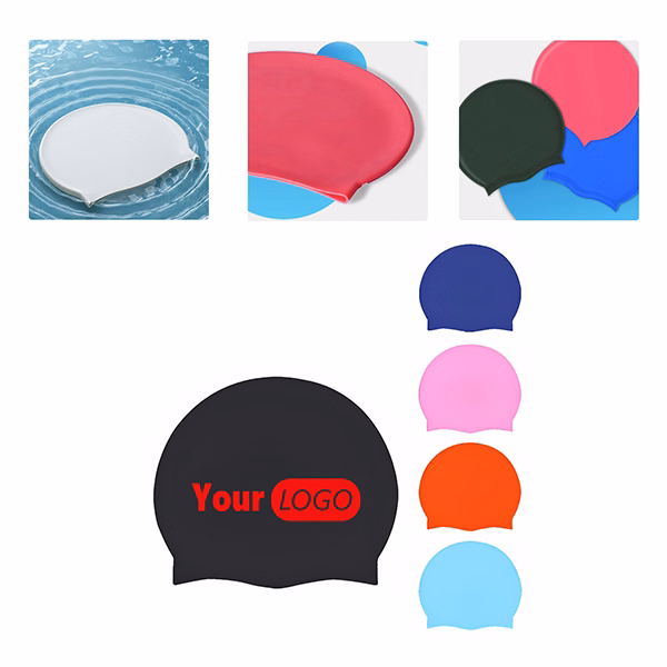 MOQ50 Silicone Swimming Cap For Comfortable Fit