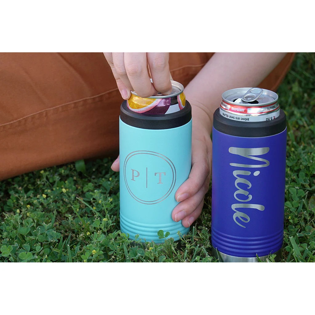 Insulated Slim Metal Beverage Holder 1