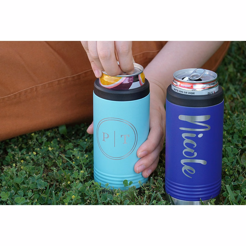 Insulated Slim Metal Beverage Holder