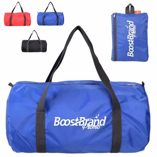 Custom Water-Resistant Foldable Travel Duffel Bag — Weekend & Corporate Travel