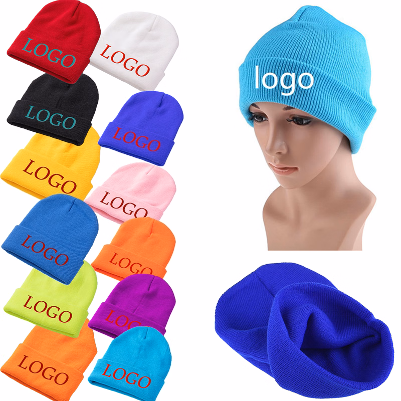 Sports Cuffed Cap Warm Cozy Winter Beanies Knit Hat