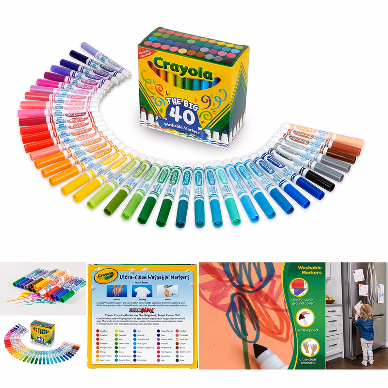 Ultra Clean Washable Markers For School