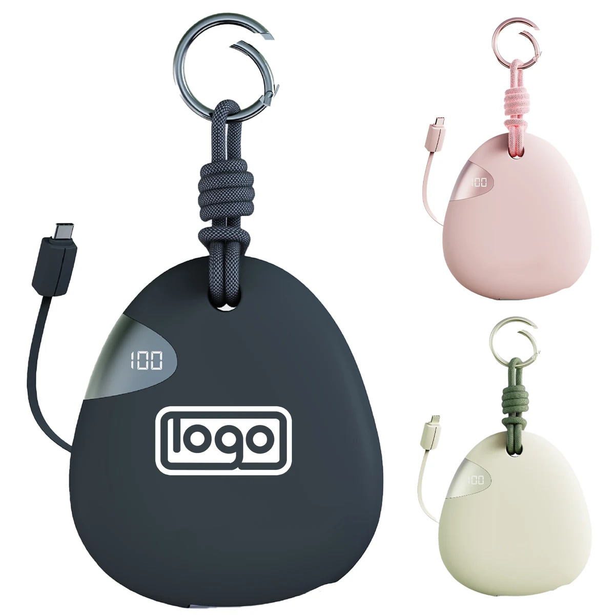 10000mAh Portable Pebble Design Power Bank 1