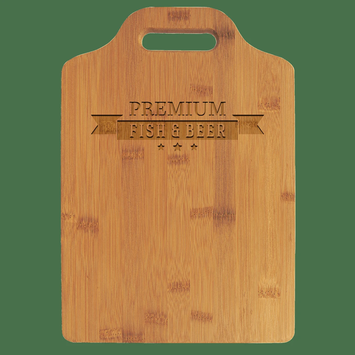 13" x 9" Bamboo Cutting Board with Handle 1