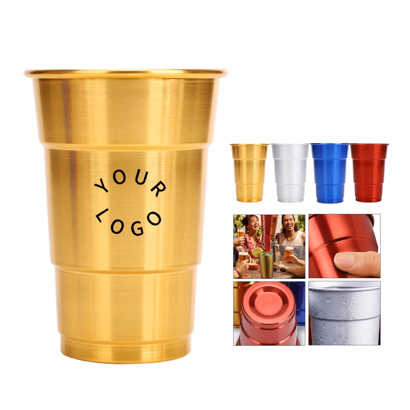 16 Oz Reusable Aluminum Beer Cup