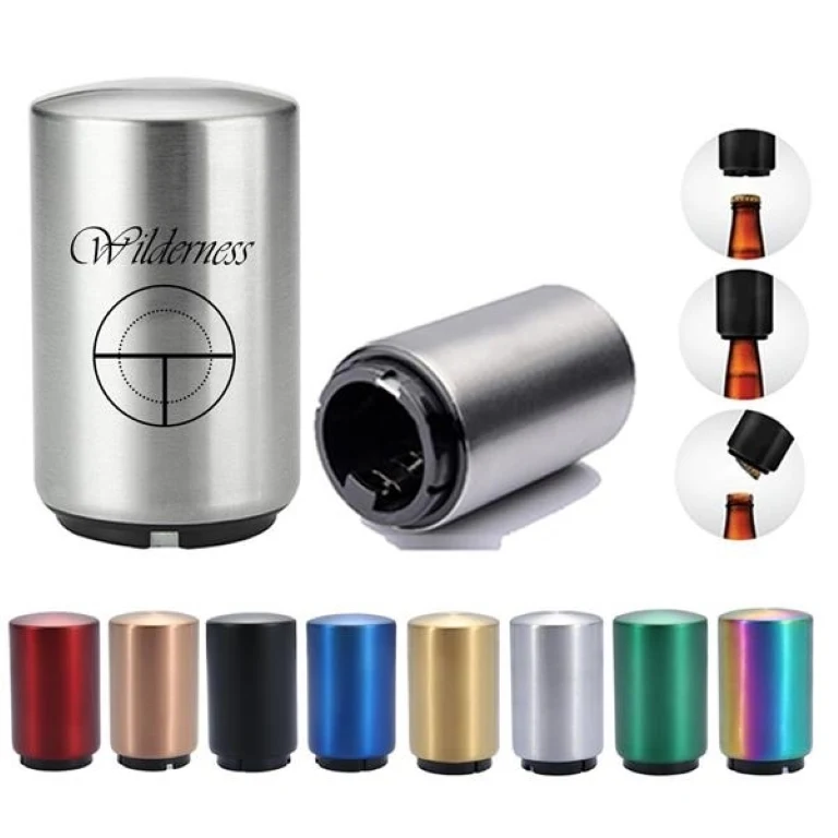 Stainless Steel Automatic Beer Bottle Opener with Magnet 1