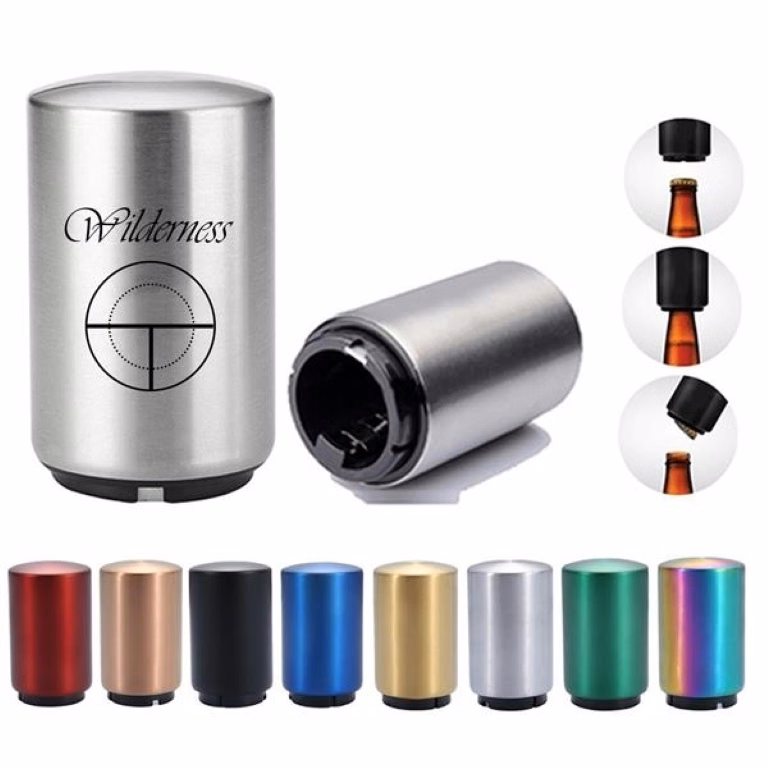 Stainless Steel Automatic Beer Bottle Opener with Magnet