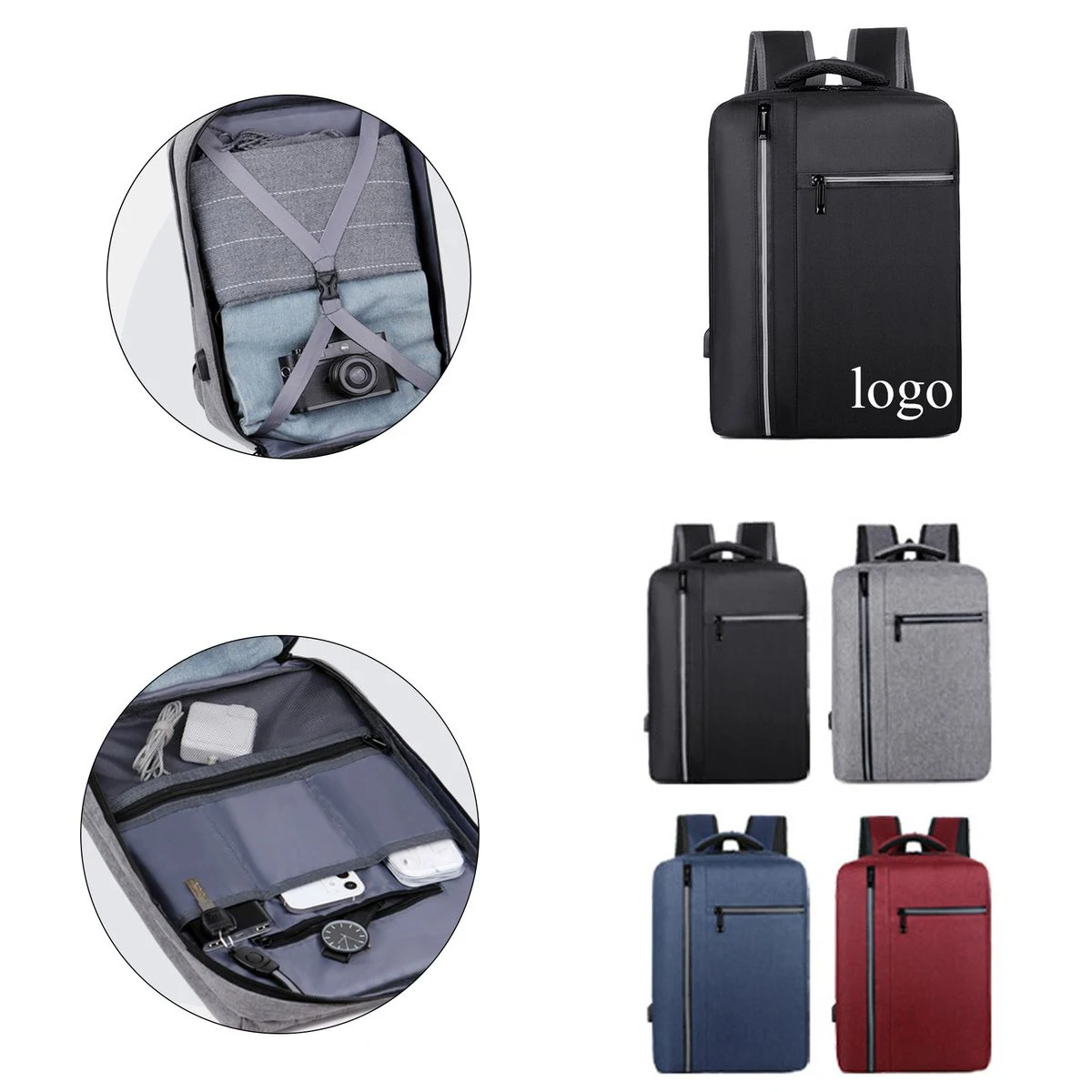 Structured Minimal Travel Backpack 1