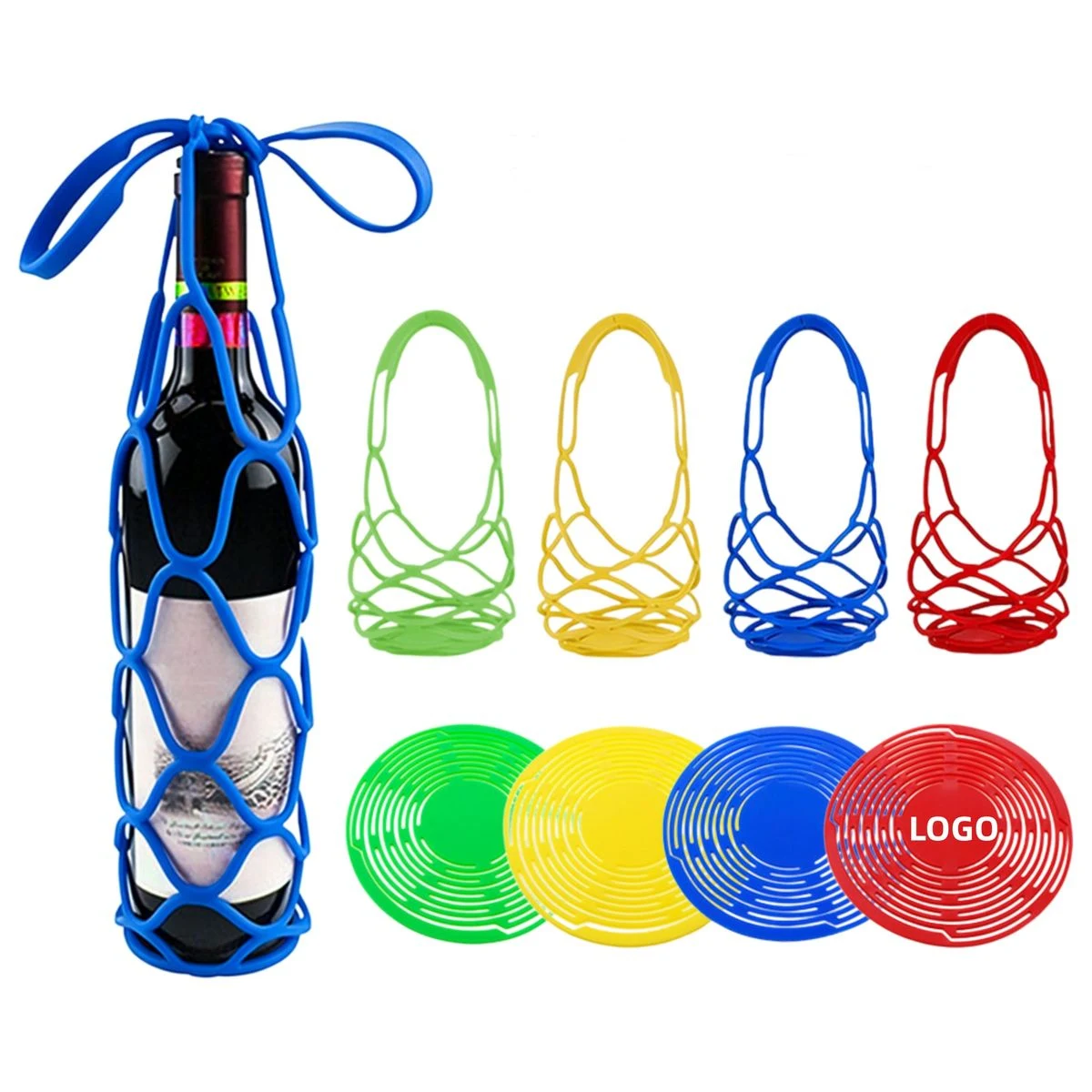 Foldable Silicone Wine Tote Bag 1