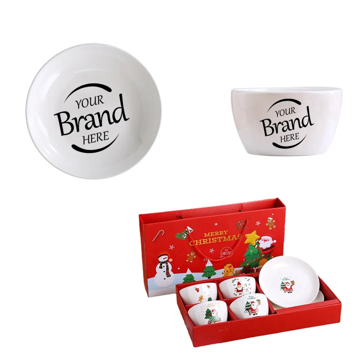 Christmas Round Dinnerware Set 1