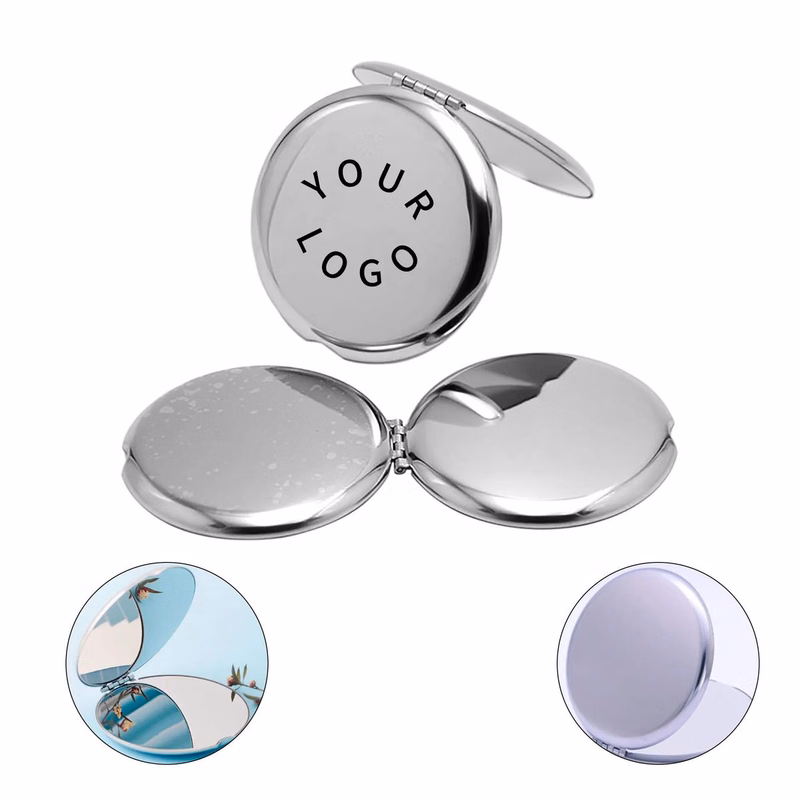 Compact Mirror Metal Folding Travel 2.6 Inch