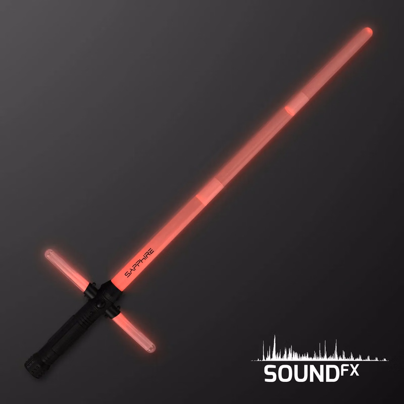 LED Red Cross Saber with Sound, Expandable