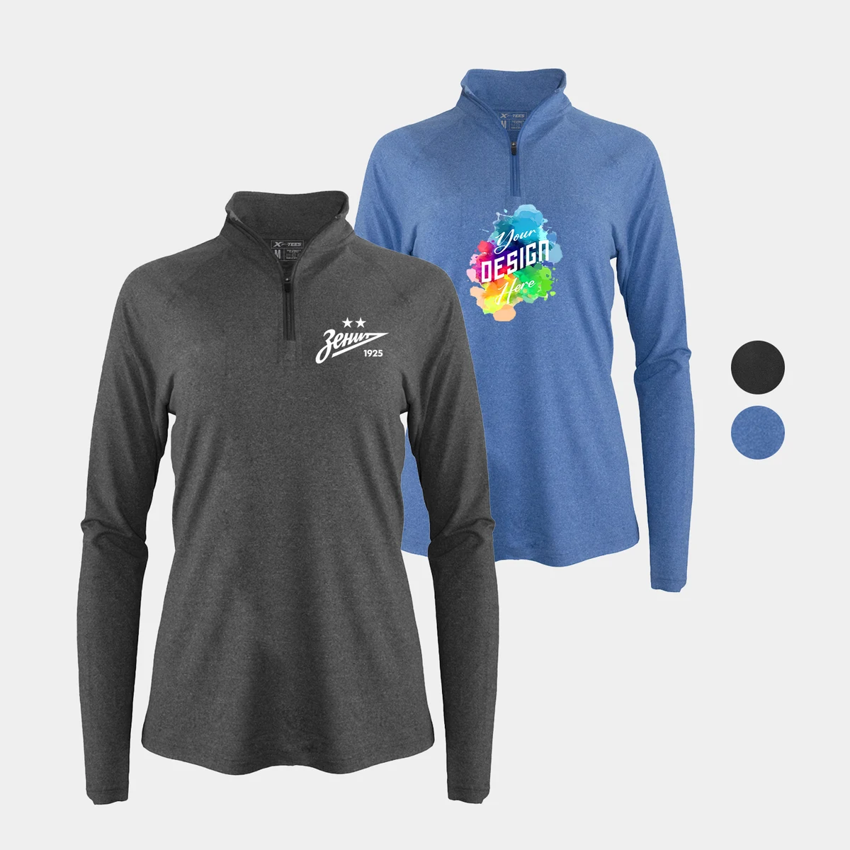Evo Heather Women's Performance 1/4 Zip 1