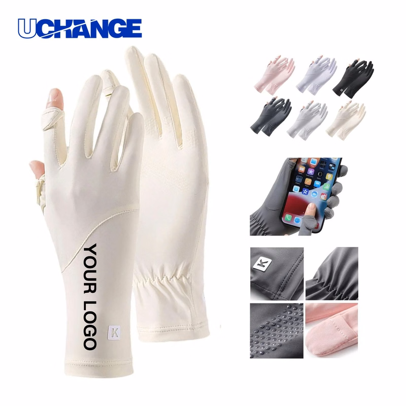 Chinlon Gloves Pair with Non Slip Palm Grip