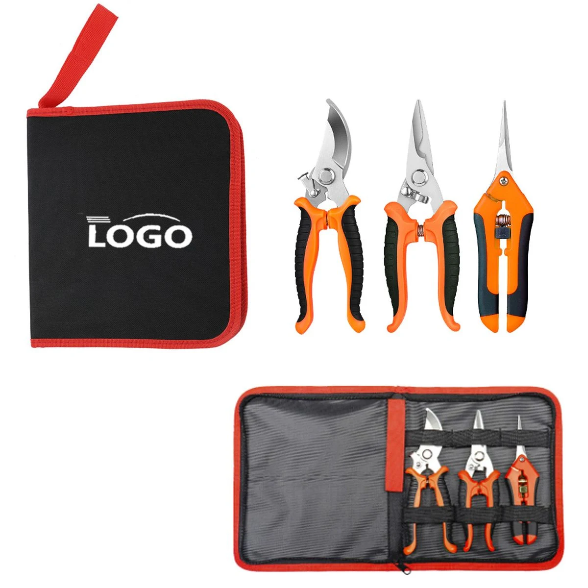 3 Piece Pruning Shears Garden Tool Set 1