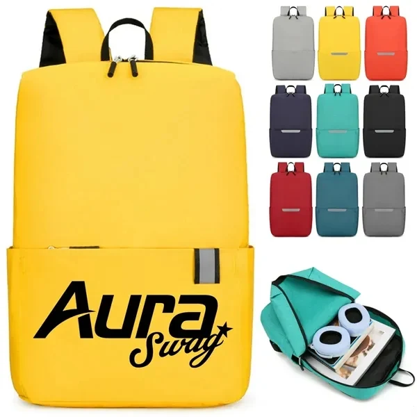 Custom Lightweight Laptop Backpack — Reflective Design 14" Work & Travel Bag 1