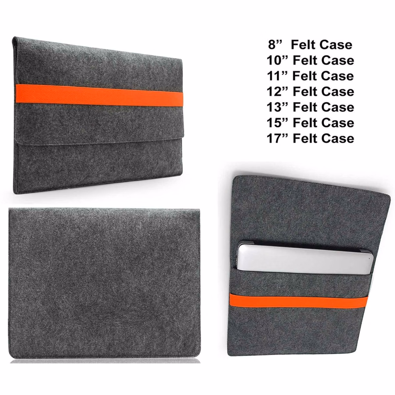 iBank ® 17" Felt Sleeve Case with pocket for Laptop Tablet