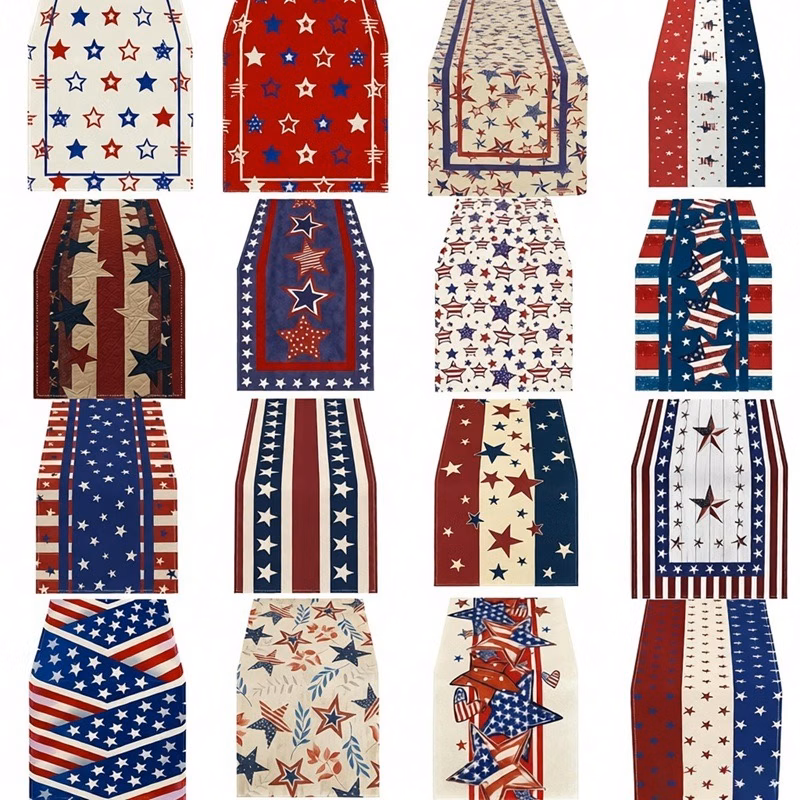 USA 250th Independence Day Table Runner