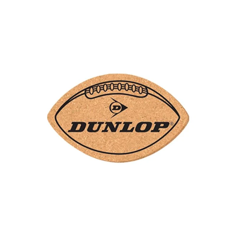 Coaster - 4 1/4" x 5 1/4" Football Shape Cork Coasters 1
