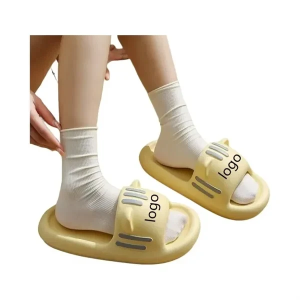 Cute Bathroom Slippers Non-Slip Cartoon Cat Shaped Indoor for Events, Gifting and Everyday Use 1