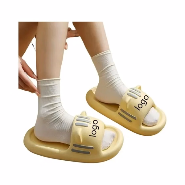 Cute Bathroom Slippers Non-Slip Cartoon Cat Shaped Indoor for Events, Gifting and Everyday Use