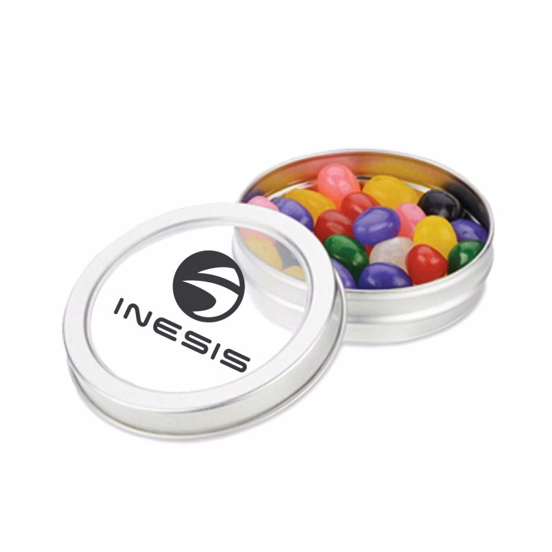Small Top View Tin-Jelly Beans