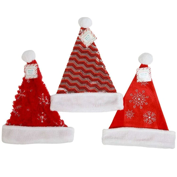 Decorative Santa Hats - Assorted 1