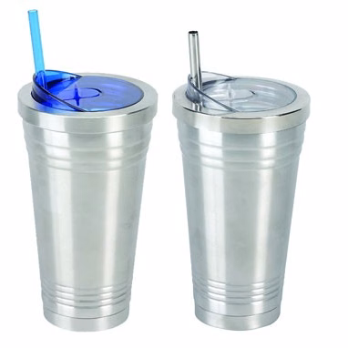 16oz Stainless H2 Duo Tumbler with Straw