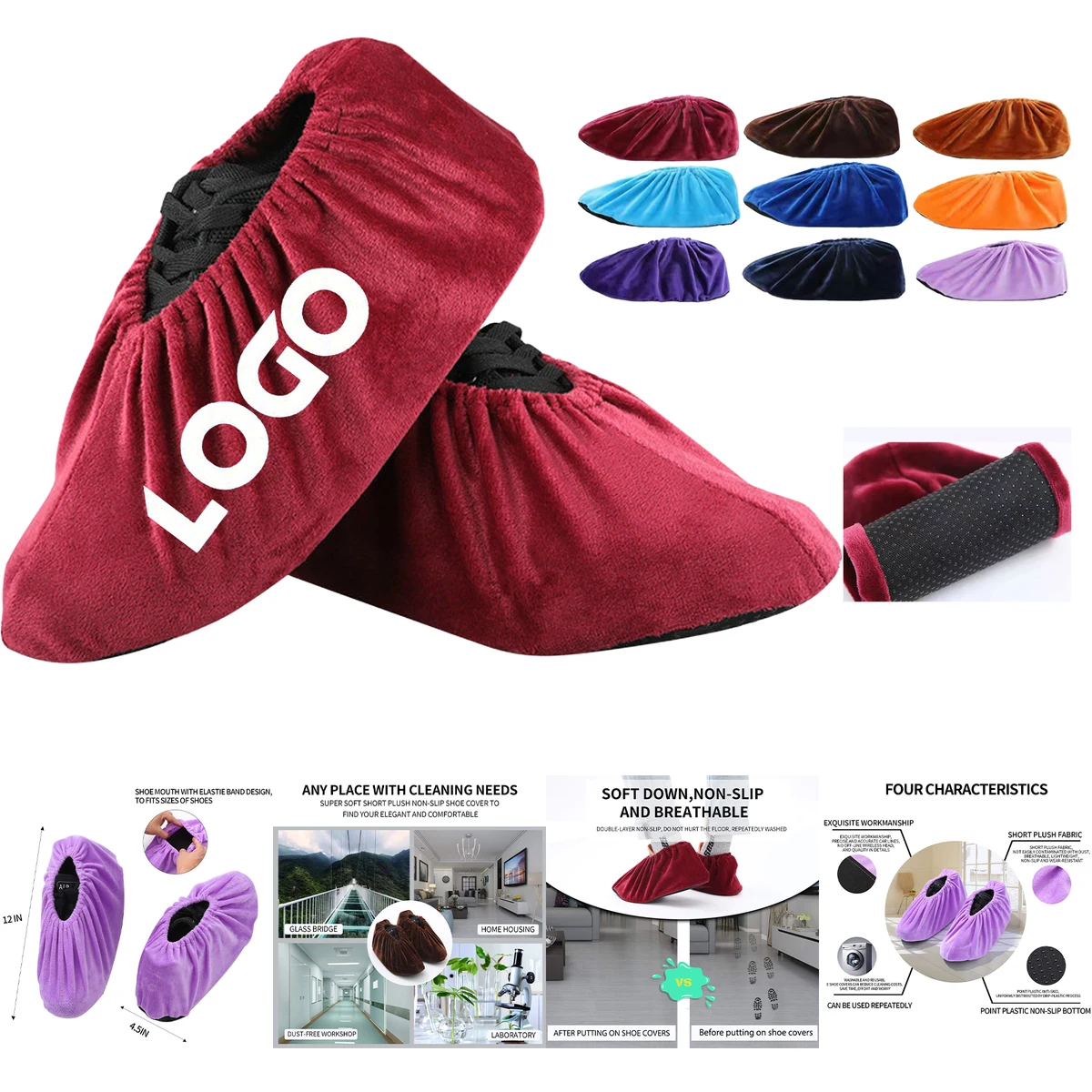 Reusable Non Slip Shoe Covers 1