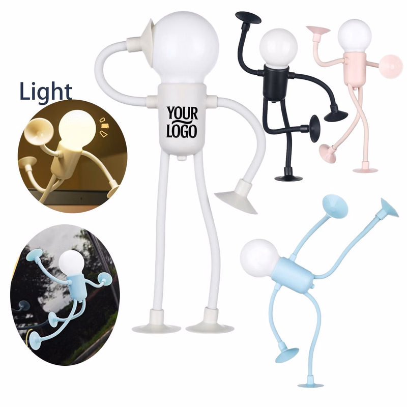 Portable Human Shaped Suction Cup Night Lamp