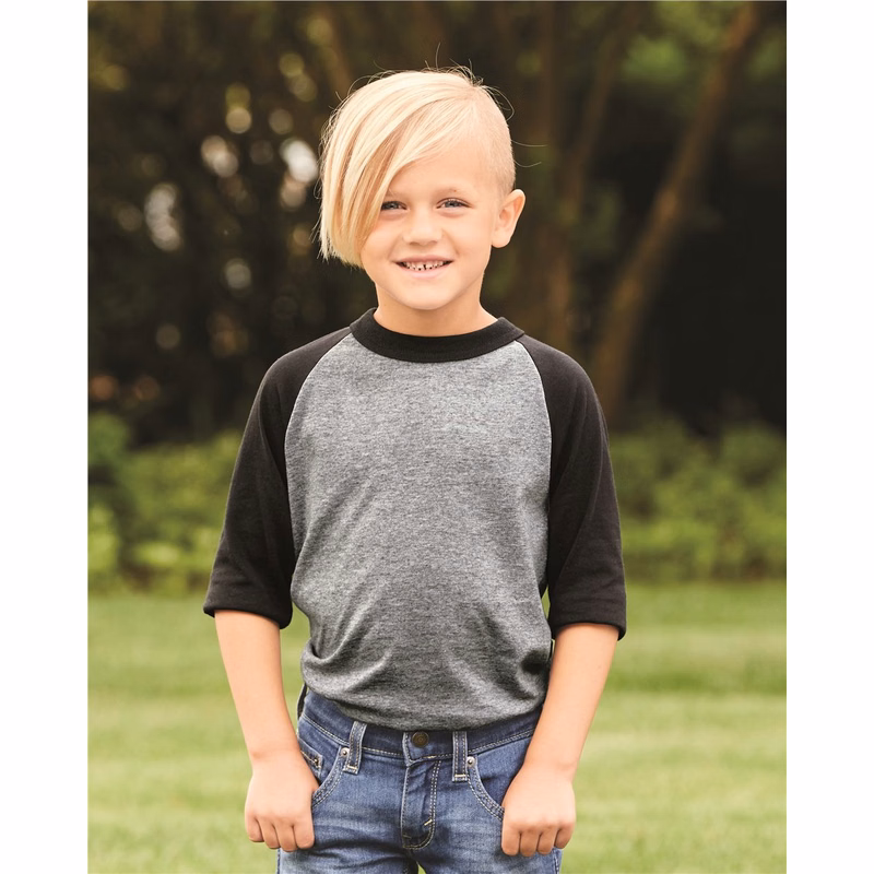 Youth Three-Quarter Sleeve Baseball Jersey - 4421