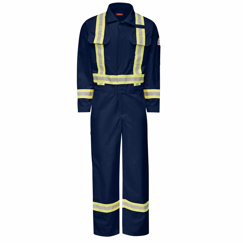 Bulwark® Men's Midweight FR Premium Coverall with Reflective Trim