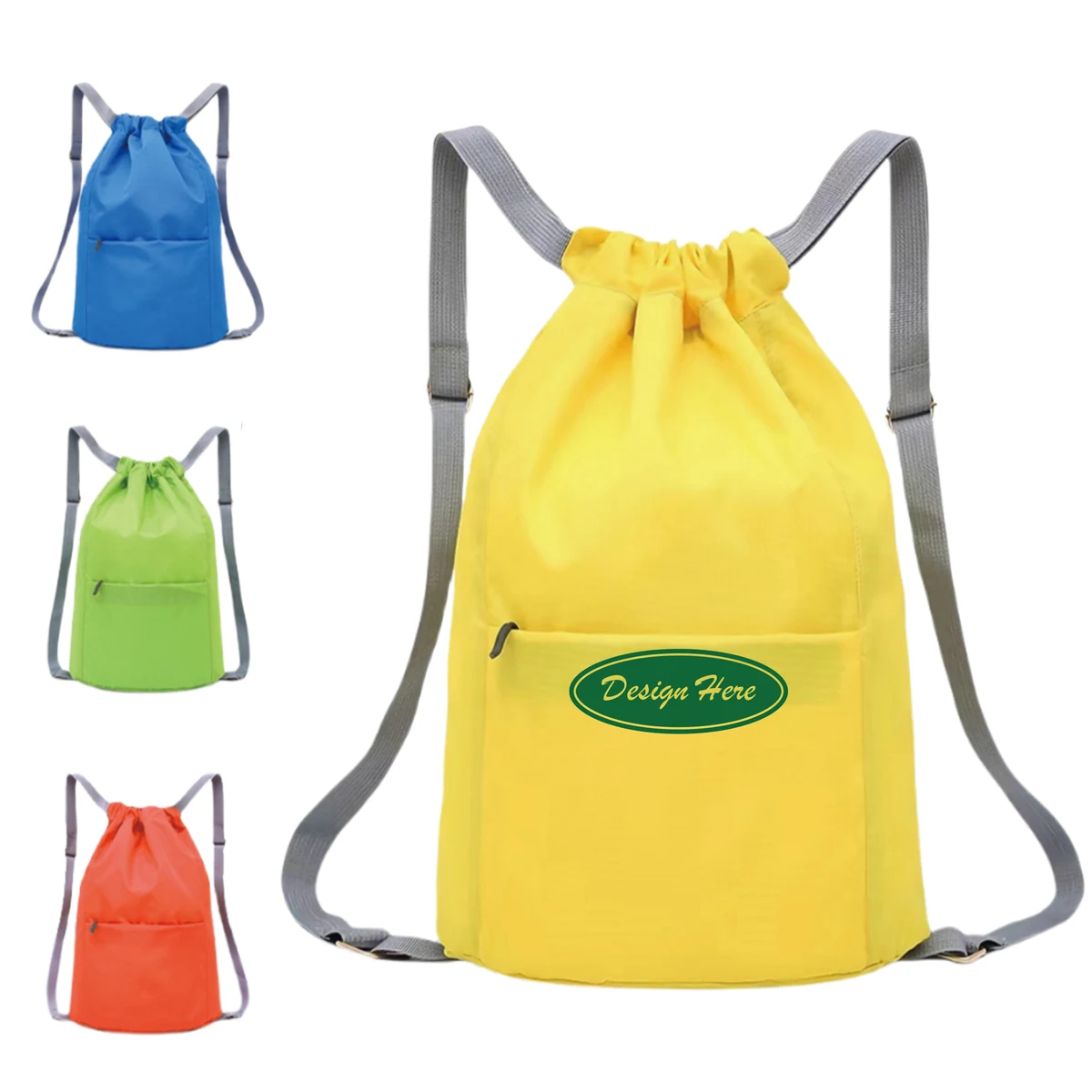 Oxford Cloth Drawstring Backpack ?C Multi-Use Design 1