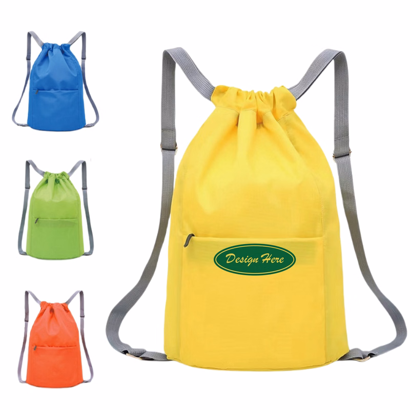 Oxford Cloth Drawstring Backpack ?C Multi-Use Design