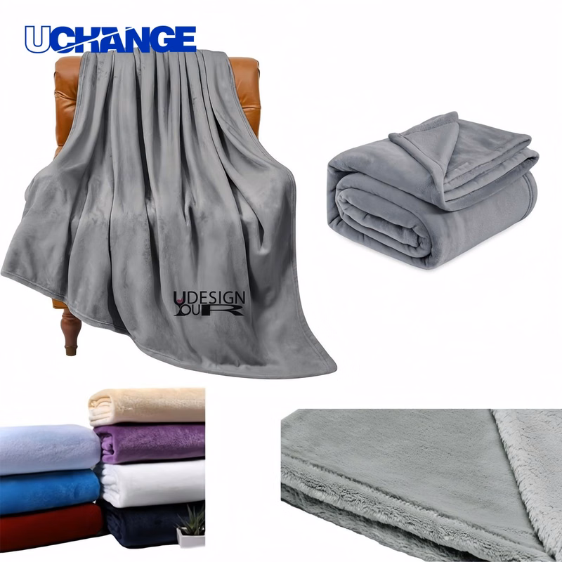 50" x 60" Soft Warm Flannel Blanket for Home and Travel