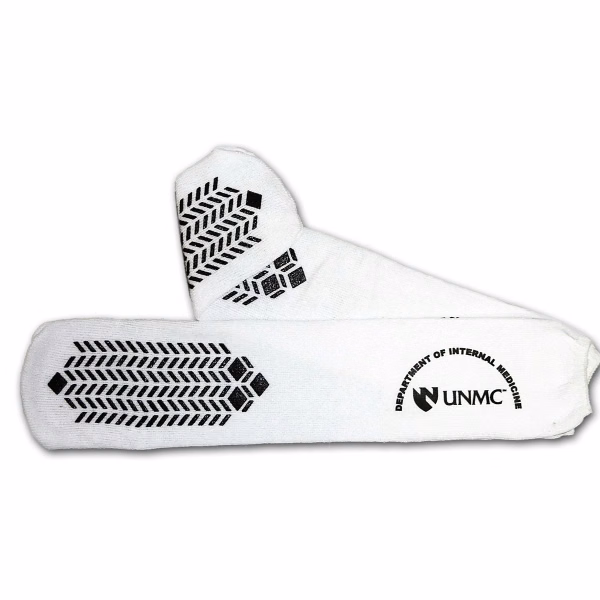 Black Slip Resistant Hospital Socks
