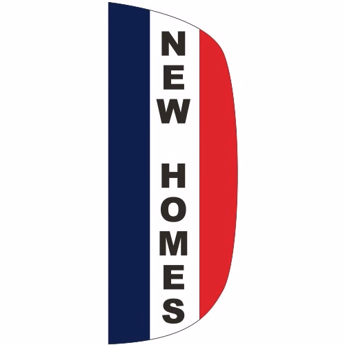 "NEW HOMES" 3' x 8' Message Flutter Flag