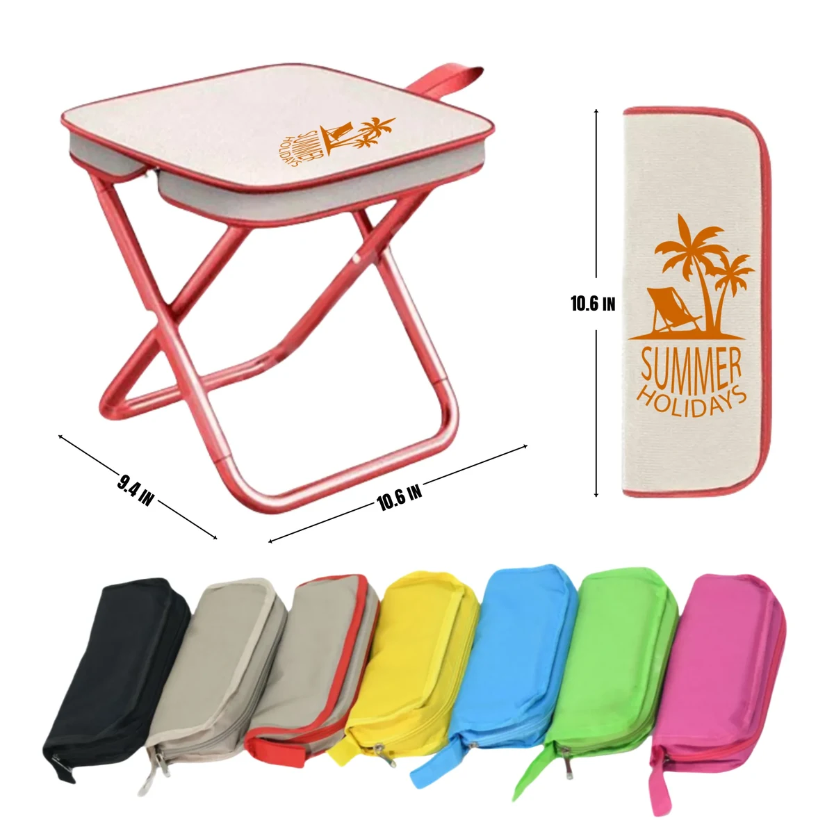 Portable foldable multi-color compact folding stool 1