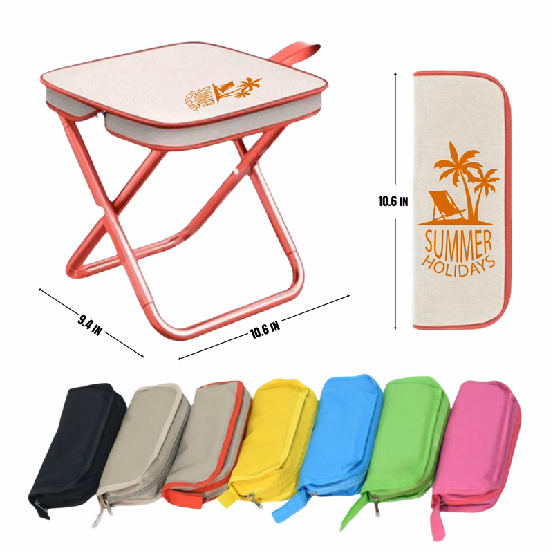 Portable foldable multi-color compact folding stool