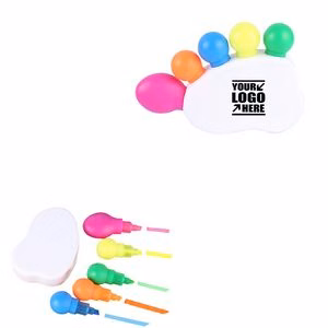 Footprint Shaped 5 In 1 Highlighter