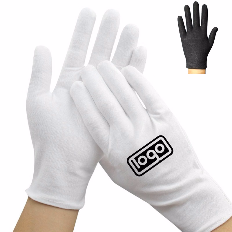 Custom Multiple Size White Soft Thick Cotton Work Gloves