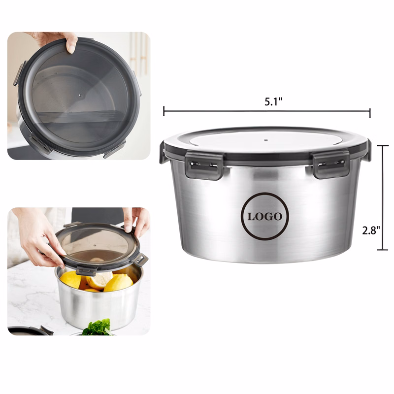 Versatile 20 OZ Stainless Steel Food Storage Containers