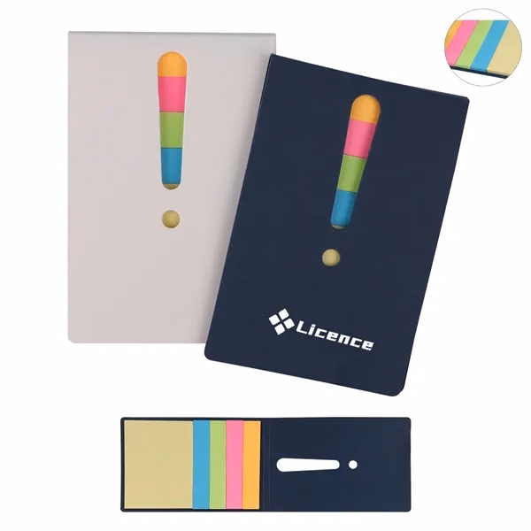 Custom 4.1 Inch Kraft Paper Sticky Notes with 4 Color Pads — Portable Memo