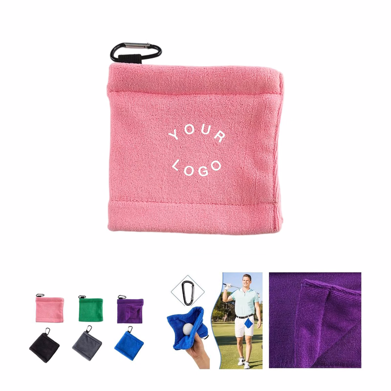 Golf Ball Towel with Heat Transfer Printing
