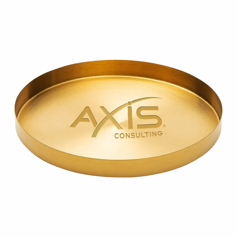 Stainless Steel Gold Serving Tray