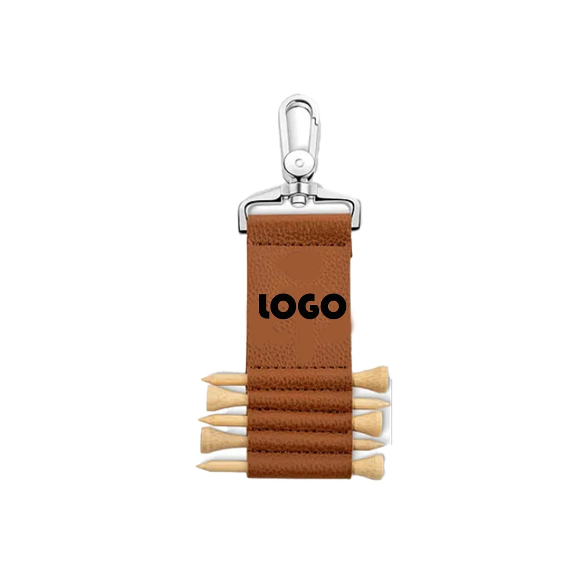 Leather Golf Tee Bag 1