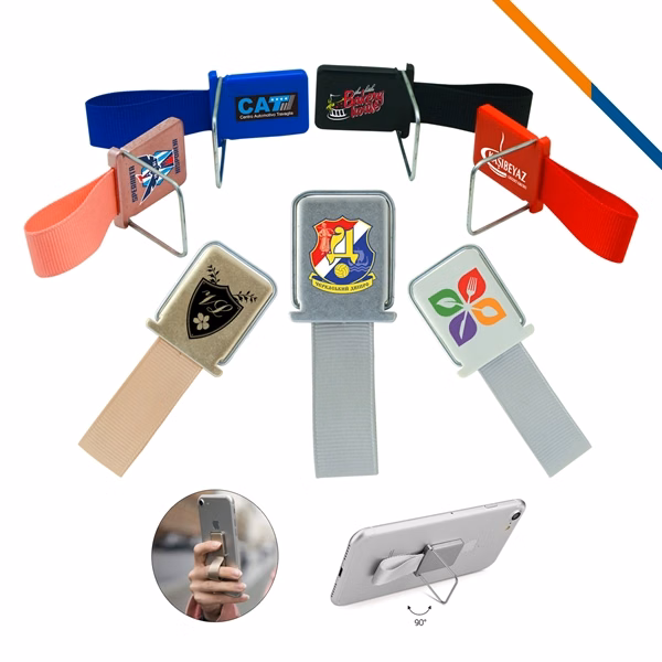 Elastic Strap Phone Stand for Desk, Travel and Daily Use