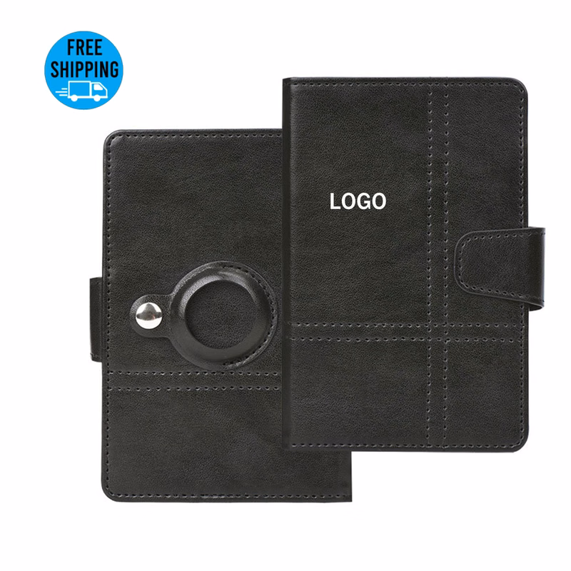 Vegan Leather Airtag Passport Holder Cover
