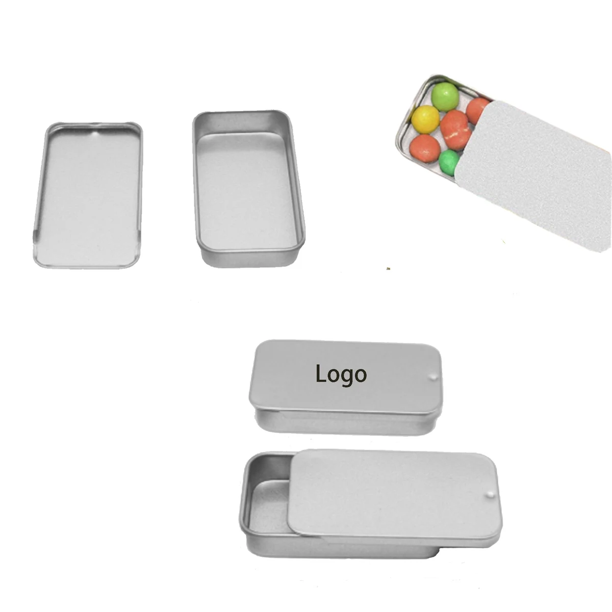 Mini Tin Box With Slip Lid 1